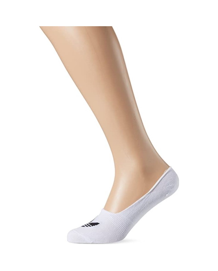 Calzini Adidas Trefoil Low Cut Unisex Fantasmini Taglia 43-46 Bianco S20051