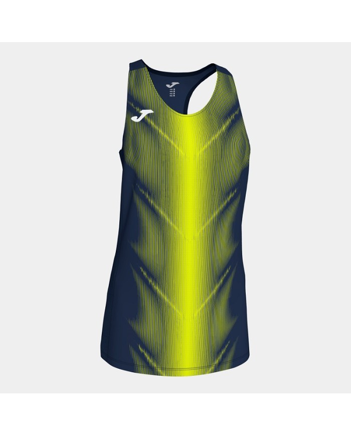 Canotta da Donna Joma Olimpia TShirt Smanicata Fitness Running Blu Giallo 900932341