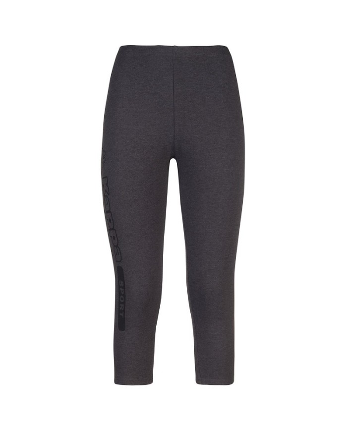 Leggings da Donna Kappa Logo Berlam Skin 3/4 Elastico Nero Fitness 304IG80005 Leggings da Donna Kappa Logo Berlam Skin 3/4 Elastico Nero Fitness 304IG80005
