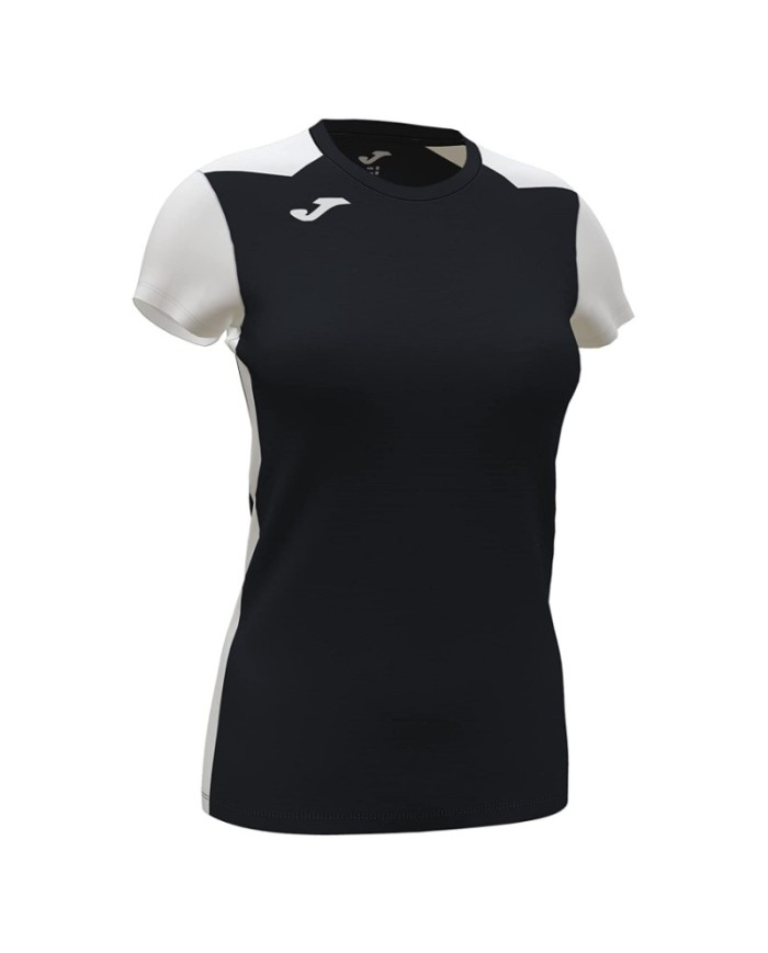 Maglia da Donna Joma Record II TShirt Fitness Running Nero Bianco 901398102