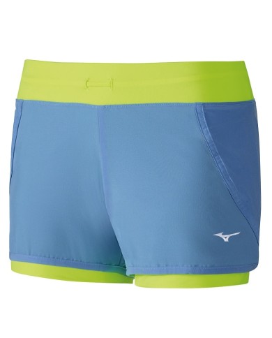 Pantaloncini Da Corsa Donna Mizuno Mujin 4.5 Short Running Blu J2GB820228 Pantaloncini Da Corsa Donna Mizuno Mujin 4.5 Short Running Blu J2GB820228