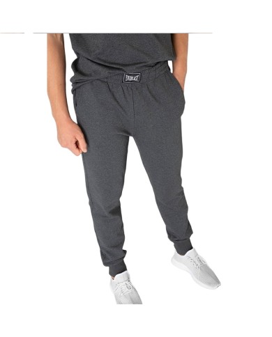 Pantalone Tuta Everlast in Felpa con Polsini al Fondo Grigio  31M256F08M00B