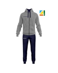 Tuta KING 4 SEASONS Givova con Cappuccio TT014 Unisex Grigio Blu TT0144304 Tuta KING 4 SEASONS Givova con Cappuccio TT014 Unisex Grigio Blu TT0144304