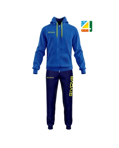 TUTA KING COTONE TERRY (POKER) AZZURRO MELANGE/BLU Tg. 2XS TUTA KING COTONE TERRY (POKER) AZZURRO MELANGE/BLU Tg. 2XS