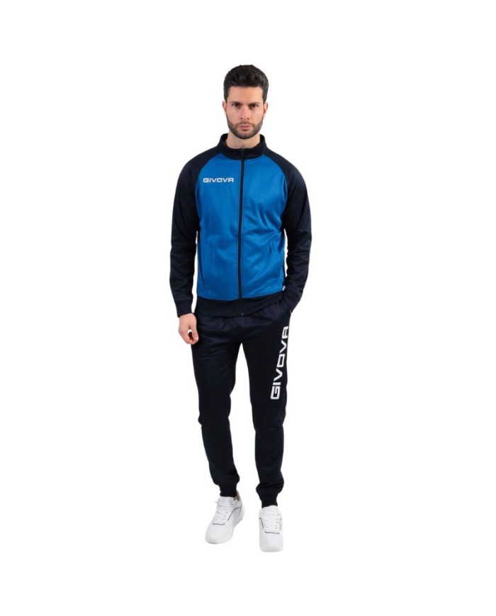 Tuta CUBA Givova Azzurro Blu Unisex Micropile FullZip TR0340204