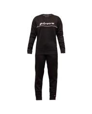 TUTA DONNA 100 G/COLLO CON BANDA IN FELPA NERO/NERO Tg. M TUTA DONNA 100 G/COLLO CON BANDA IN FELPA NERO/NERO Tg. M
