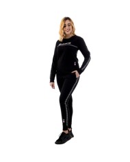TUTA DONNA 100 G/COLLO CON BANDA IN FELPA NERO/NERO Tg. M TUTA DONNA 100 G/COLLO CON BANDA IN FELPA NERO/NERO Tg. M
