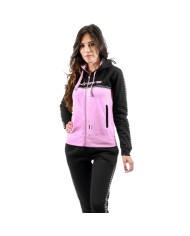 TUTA DONNA 100 G/COLLO CON BANDA IN FELPA NERO/NERO Tg. M TUTA DONNA 100 G/COLLO CON BANDA IN FELPA NERO/NERO Tg. M