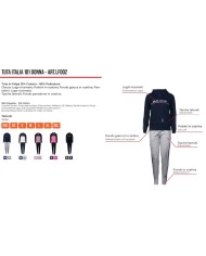 TUTA DONNA 101 CON BANDA E CAPPUCCIO IN FLEECE LILLA Tg. M TUTA DONNA 101 CON BANDA E CAPPUCCIO IN FLEECE LILLA Tg. M