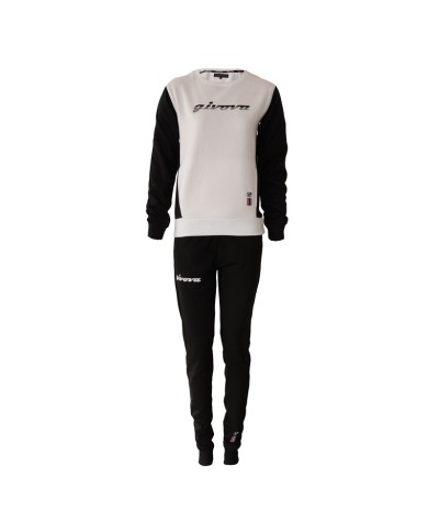 Tuta ITALIA 102 DONNA Givova LFD03 Girocollo con Tasche Nero Bianco LFD031003 Tuta ITALIA 102 DONNA Givova LFD03 Girocollo con Tasche Nero Bianco LFD031003