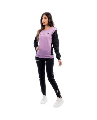 Tuta ITALIA 102 DONNA Givova LFD03 Girocollo con Tasche Viola Nero LFD031410 Tuta ITALIA 102 DONNA Givova LFD03 Girocollo con Tasche Viola Nero LFD031410