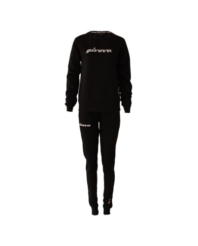 TUTA DONNA 104 G/COLLO CON PAILLETTES IN FELPA NERO/BIANCO Tg. M TUTA DONNA 104 G/COLLO CON PAILLETTES IN FELPA NERO/BIANCO Tg. M