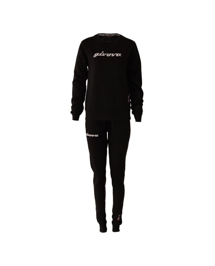Tuta ITALIA 104 DONNA Givova LFD05 Girocollo Garzata Nero Bianco LFD051003 Tuta ITALIA 104 DONNA Givova LFD05 Girocollo Garzata Nero Bianco LFD051003