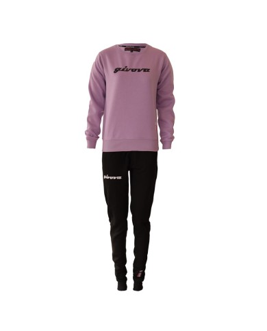 TUTA DONNA 104 G/COLLO CON PAILLETTES IN FELPA VIOLA/NERO Tg. M TUTA DONNA 104 G/COLLO CON PAILLETTES IN FELPA VIOLA/NERO Tg. M