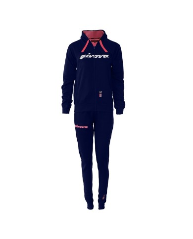 Tuta ITALIA 105 DONNA Givova LFD06 Felpata con Cappuccio Blu Fuxia LFD060406 Tuta ITALIA 105 DONNA Givova LFD06 Felpata con Cappuccio Blu Fuxia LFD060406