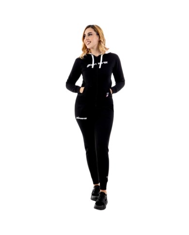 Tuta ITALIA 105 DONNA Givova LFD06 Felpata con Cappuccio Nero Bianco LFD061003 Tuta ITALIA 105 DONNA Givova LFD06 Felpata con Cappuccio Nero Bianco LFD061003