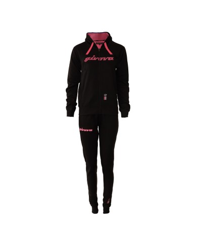 Tuta ITALIA 105 DONNA Givova LFD06 Felpata con Cappuccio Nero Fuxia LFD061006 Tuta ITALIA 105 DONNA Givova LFD06 Felpata con Cappuccio Nero Fuxia LFD061006