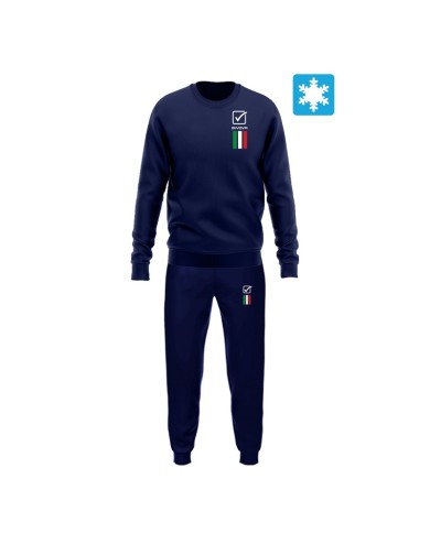 Tuta da Uomo ITALIA 100 Givova LIM01 Felpata Girocollo Blu LIM010004 Tuta da Uomo ITALIA 100 Givova LIM01 Felpata Girocollo Blu LIM010004