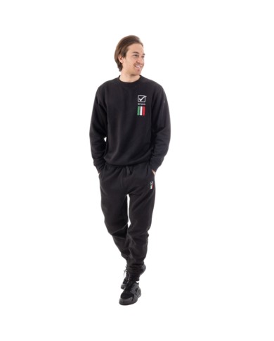 Tuta da Uomo ITALIA 100 Givova LIM01 Felpata Girocollo Nero LIM010010 Tuta da Uomo ITALIA 100 Givova LIM01 Felpata Girocollo Nero LIM010010