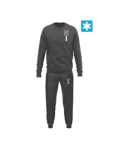 Tuta da Uomo ITALIA 100 Givova LIM01 Felpata Girocollo Grigio Scuro LIM010044 Tuta da Uomo ITALIA 100 Givova LIM01 Felpata Girocollo Grigio Scuro LIM010044