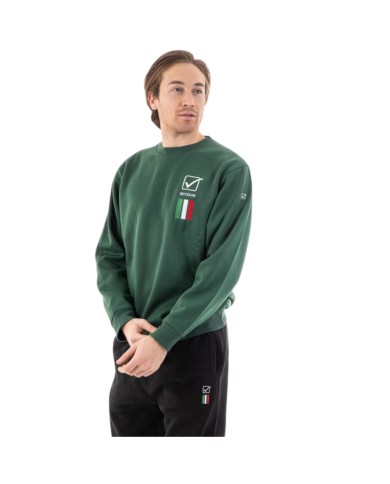 Tuta da Uomo ITALIA 100 Givova LIM01 Felpata Girocollo Verde Nero LIM011310 Tuta da Uomo ITALIA 100 Givova LIM01 Felpata Girocollo Verde Nero LIM011310