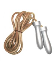 Corda da Salto Toorx Professionale in Pelle con Manopole Light in Alluminio AHF089