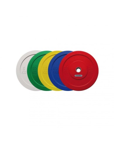 Disco Bumper Challenge 25kg Toorx Rosso Foro 50mm Crossfit Fitness Pesi DBCH25 Disco Bumper Challenge 25kg Toorx Rosso Foro 50mm Crossfit Fitness Pesi DBCH25