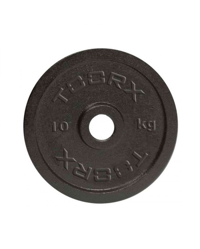 Disco in Ghisa Toorx 10 Kg Foro 25mm Pesi Palestra Fitness Nero DGN10
