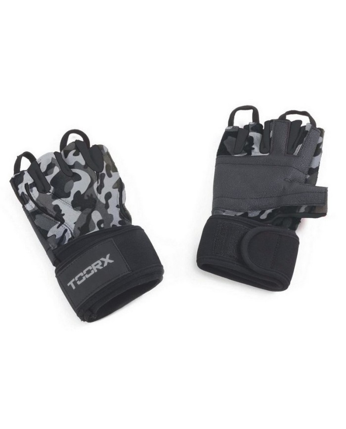 Guanti da Palestra Toorx Professionali in Pelle Unisex Camouflage tg M AHF-244