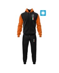 Tuta UOMO ITALIA 101 Givova LIM02 Felpata con Cappuccio Nero Arancio LIM021001 Tuta UOMO ITALIA 101 Givova LIM02 Felpata con Cappuccio Nero Arancio LIM021001