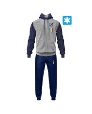 Tuta UOMO ITALIA 101 Givova LIM02 Felpata con Cappuccio Grigio Blu LIM024304 Tuta UOMO ITALIA 101 Givova LIM02 Felpata con Cappuccio Grigio Blu LIM024304