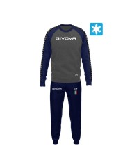 Tuta ITALIA 102 Givova LIM03 Felpa Garzata Grigio Scuro Blu LIM032304 Tuta ITALIA 102 Givova LIM03 Felpa Garzata Grigio Scuro Blu LIM032304