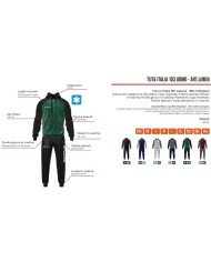 Tuta da Uomo ITALIA 100 Givova LIM01 Felpata Girocollo Granata Nero LIM010810 Tuta da Uomo ITALIA 100 Givova LIM01 Felpata Girocollo Granata Nero LIM010810