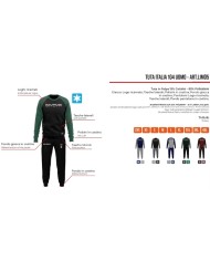 Tuta UOMO ITALIA 104 Givova LIM05 Girocollo Felpata Grigio Blu LIM052704 Tuta UOMO ITALIA 104 Givova LIM05 Girocollo Felpata Grigio Blu LIM052704