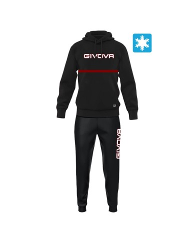 TUTA ITALIA 106 UOMO CON CAPP. BICOLORE IN FELPA NERO/NERO Tg. 2XL TUTA ITALIA 106 UOMO CON CAPP. BICOLORE IN FELPA NERO/NERO Tg. 2XL