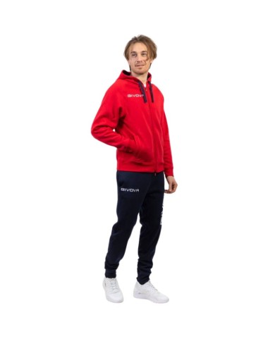 TUTA KING FELPA ROSSO/BLU Tg. XS TUTA KING FELPA ROSSO/BLU Tg. XS