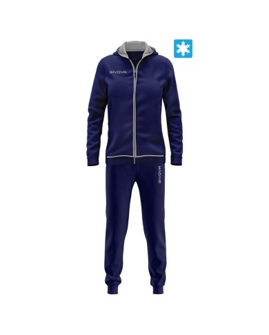 Tuta da Donna Givova KING STAR LFB26 Cotone Blu Grigio Chiaro LFB260427 Tuta da Donna Givova KING STAR LFB26 Cotone Blu Grigio Chiaro LFB260427