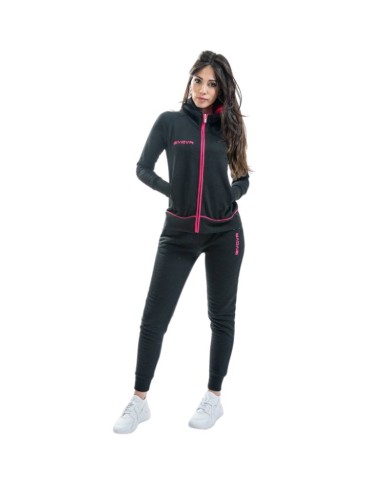 Tuta da Donna Givova KING STAR LFB26 Cotone Nero Fuxia LFB261006 Tuta da Donna Givova KING STAR LFB26 Cotone Nero Fuxia LFB261006