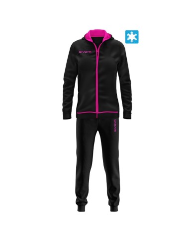 Tuta da Donna Givova KING STAR LFB26 Cotone Nero Fuxia LFB261006 Tuta da Donna Givova KING STAR LFB26 Cotone Nero Fuxia LFB261006
