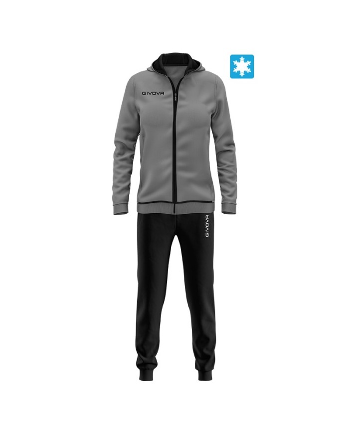 TUTA KING STAR DONNA FELPA GRIGIO CHIARO/NERO Tg. 2XL TUTA KING STAR DONNA FELPA GRIGIO CHIARO/NERO Tg. 2XL