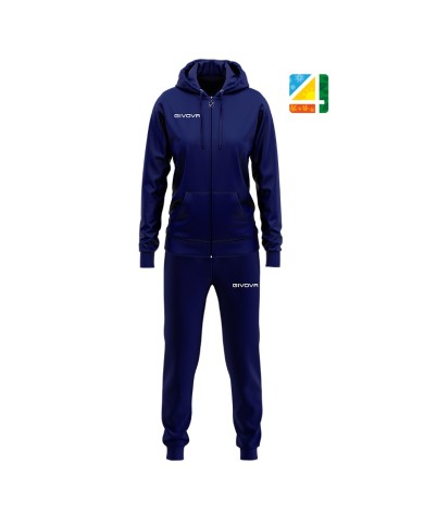 Tuta da Donna Givova LADY TR015 Fitness Sport Blu TR0150404 Tuta da Donna Givova LADY TR015 Fitness Sport Blu TR0150404