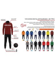 Tuta Givova ONE FULL ZIP POLAREFLEECE TT012 Unisex Azzurro Giallo TT0120207