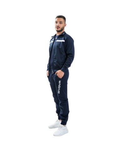 Tuta Givova ONE FULL ZIP POLAREFLEECE TT012 Unisex Blu Bianco TT0120110 Tuta Givova ONE FULL ZIP POLAREFLEECE TT012 Unisex Blu Bianco TT0120110