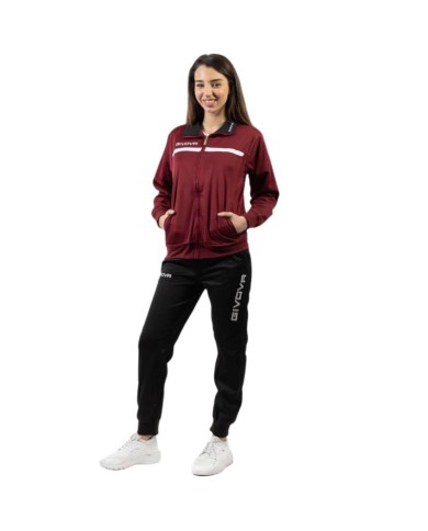 TUTA GIVOVA ONE FULL ZIP POLARFLEECE GRANATA/NERO Tg. 2XL TUTA GIVOVA ONE FULL ZIP POLARFLEECE GRANATA/NERO Tg. 2XL
