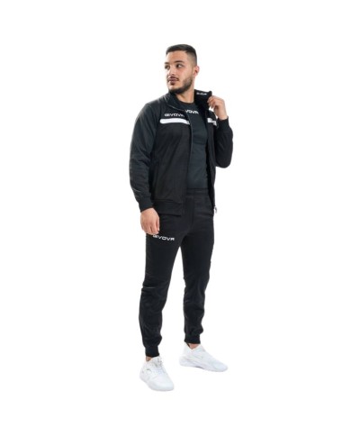 TUTA GIVOVA ONE FULL ZIP POLARFLEECE NERO/BIANCO Tg. XS TUTA GIVOVA ONE FULL ZIP POLARFLEECE NERO/BIANCO Tg. XS