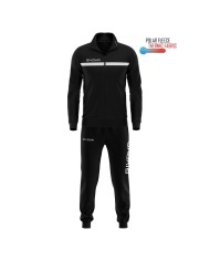 Tuta Givova ONE FULL ZIP POLAREFLEECE TT012 Unisex Nero Bianco TT0121003