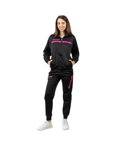TUTA GIVOVA ONE FULL ZIP POLARFLEECE NERO/FUXIA Tg. 2XL TUTA GIVOVA ONE FULL ZIP POLARFLEECE NERO/FUXIA Tg. 2XL