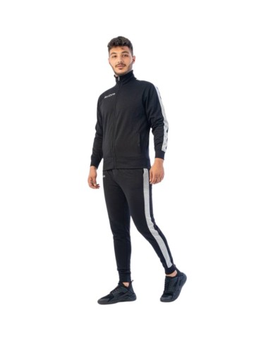 Tuta REVOLUTION FELPA Givova TR034S Unisex Sport Fitness Nero Grigio TR034S1009 Tuta REVOLUTION FELPA Givova TR034S Unisex Sport Fitness Nero Grigio TR034S1009