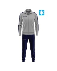 Tuta REVOLUTION FELPA Givova TR034S Junior Sport Fitness Grigio Blu TR034S4304 Tuta REVOLUTION FELPA Givova TR034S Junior Sport Fitness Grigio Blu TR034S4304