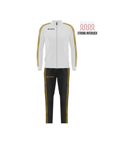 Tuta da Donna Givova REVOLUTION SUMMER TRIACETATO TR033SW0320 Bianco Oro TR033SW Tuta da Donna Givova REVOLUTION SUMMER TRIACETATO TR033SW0320 Bianco Oro TR033SW